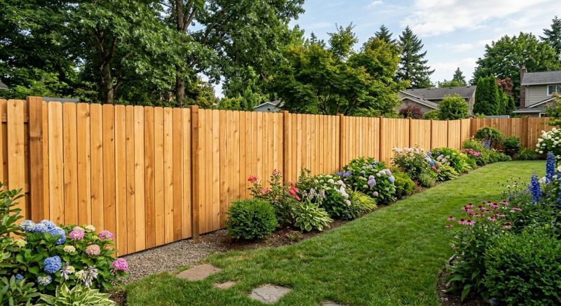 Cedar Fence Replacement in Roseville, CA