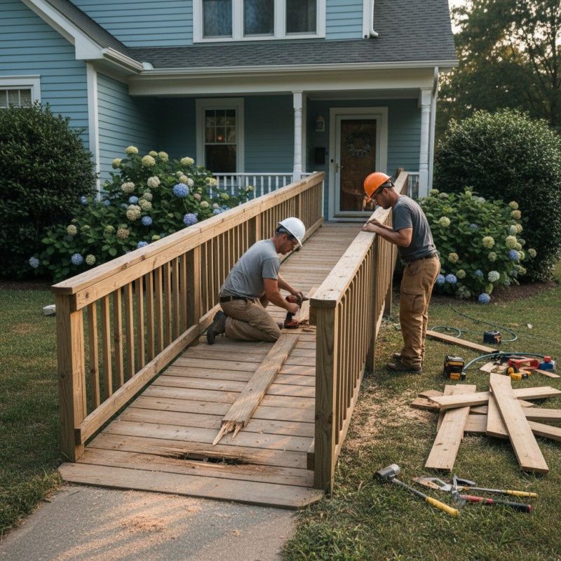 Wood Ramp Construction in Wilmington, NC