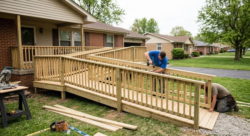Wood Ramp Installation in Wilmington, NC